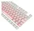 Imagem do Kit de Keycaps Redragon Degradê Branco e Rosa ABNT2 ABS
