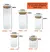 Conjunto 13 Potes Organizador Hermético Vidro Bambu Silicone | Cor: Madeira | - loja online