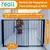 Portão Grade de Segurança para Crianças e Pets Largura Regulável 58 a 100cm Alumínio Preto Compre Reall - loja online