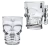 Kit 2 Canecas De Vidro De Caveira Com Alça P/ Chopp Cerveja 400ml - comprar online