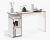 Escrivaninha Athenas Mesa De Computador Para Home Office Em Mdf 115cm Moderna Com Nichos Laterais Multiuso Branco - comprar online
