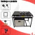 Fogão Industrial 4 Bocas Chapa Cristal Aço P5 Com Forno Gás - comprar online