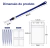 Kit 50 Pvc Transparente Porta Crachá Credencial Com Cordão Azul - comprar online