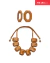 Conjunto Colar + Brinco Geo n1 Camel Croc