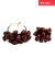 Conjunto Colar + Pulseira Corcel Bordo Croco