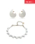 Conjunto Corcel P + Choker Botão Branco