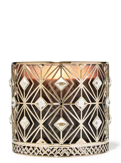 Porta Vela 3 Pavios Diamond Bling - comprar online