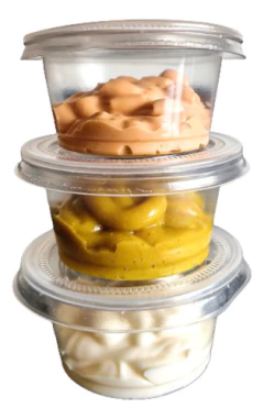 Pote Degustacion 59cc Descartable Cristal + Tapa (2500 Unid)