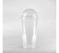 Vaso Frappe Descartable 600cc C/tapa Domo Cristal X 100 Un - FERVIS GROUP