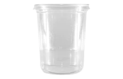 Pote Cristal Descartable 430cc + Tapa X100 Unidades