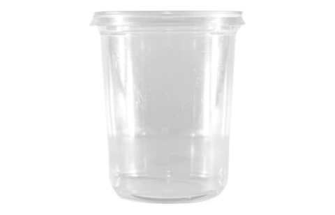 Pote Cristal Descartable 430cc + Tapa X100 Unidades