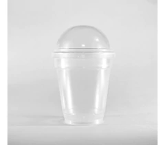 Vaso Frappe Descartable 360cc C/tapa Domo Cristal X 100 Un - comprar online