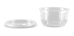 Pote Plastico Descartable Transparente 180cc + Tapa X900 Un - FERVIS GROUP