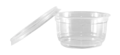 Pote Plastico Descartable Transparente 180cc + Tapa X900 Un - comprar online