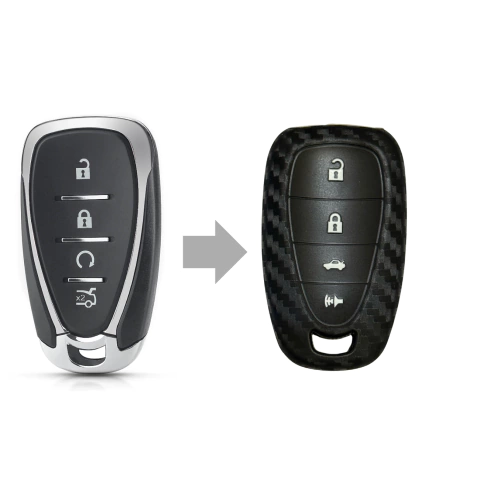 Funda Silicona 4 Botones Llave Cruze Onix Presencia Carbono - comprar online