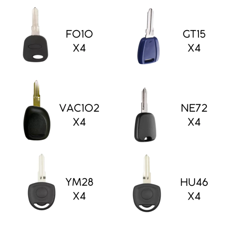 24 Llaves Portachip Dentada Insumos Cerrajero - comprar online