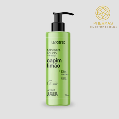 Sabonete Líquido Facial e Corporal Labotrat 190ml - Capim Limão - comprar online