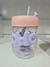 Botella/ vaso plastica con sorbete chica - tienda online