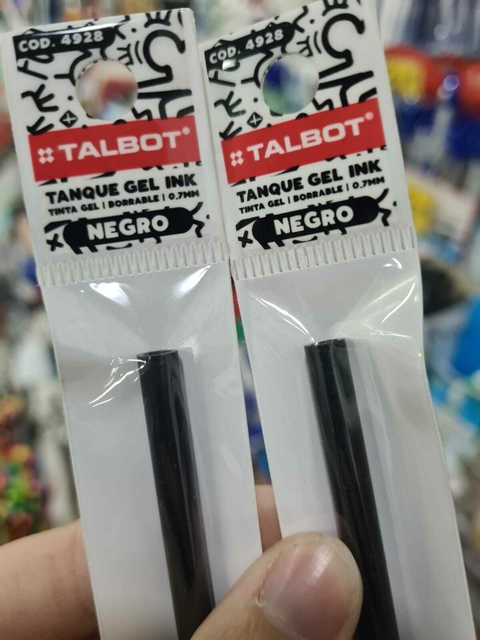 Repuesto Lapicera Borrable Negro Talbot - comprar online