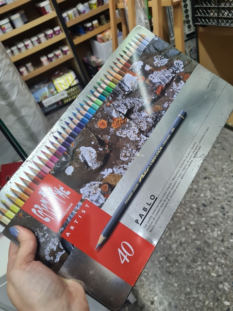 Lata lápices Caran d'Ache pablo x 40 Unidades - comprar online