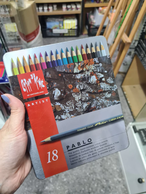 Lata lápices Caran d'Ache pablo x 18 Unidades