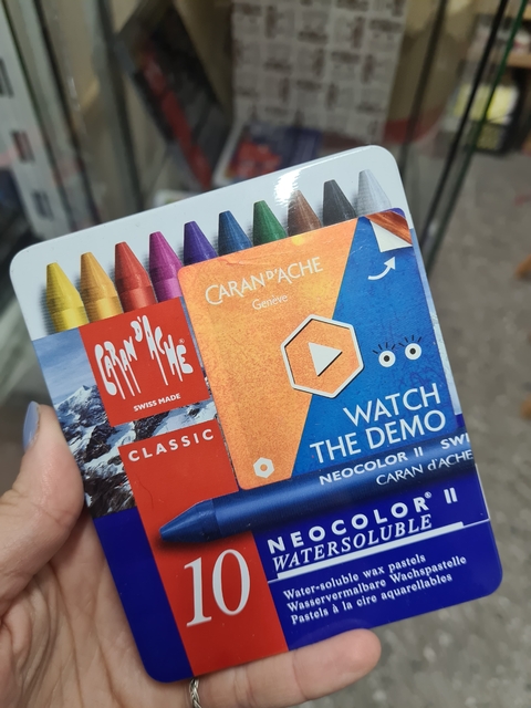 Set de crayones acuarelables Caran d'Ache x10 - comprar online