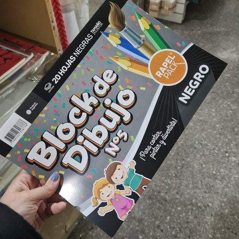 Block Cartulina Negro - comprar online