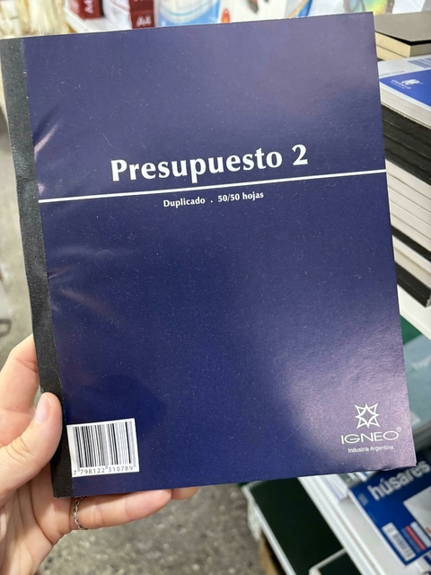 Presupuesto 2 Duplicado Cod: 1021 - comprar online