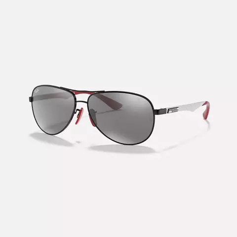 RAY-BAN SCUDERIA FERRARI AVIADOR FIBRE CARBON 8313-M POLARIZADO - comprar online