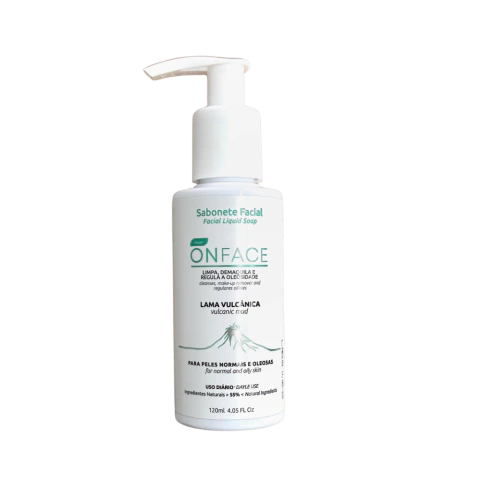 Sabonete Facial Lama Vulcânica 120 ml | Onface – Limpeza Profunda