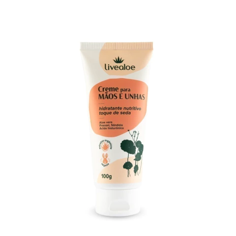 Creme para Mãos e Unhas LiveAloe 100g – Hidrata, Fortalece & Protege