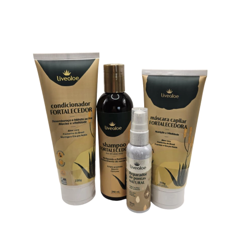 Kit Fortalecedor Capilar Completo Live Aloe – Anti-queda, Nutrição e Brilho Natural