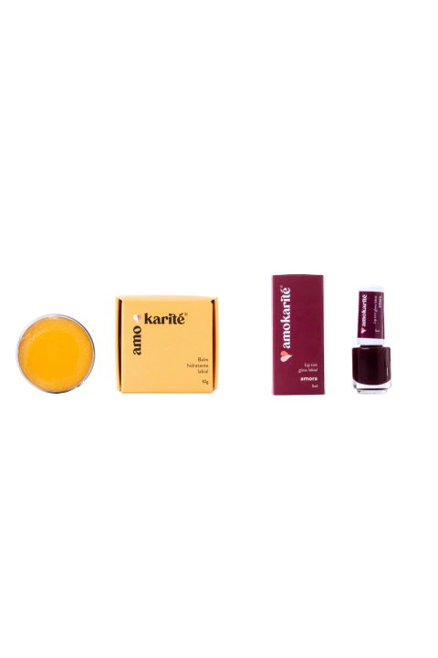 Kit Balm Hidratante + Lip Tint Natural E Vegano - Amokarité