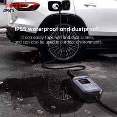 Carregador Portáti GWUYU 3,5KW 16A led 220v EV Tipo 2 Tela de Exibição - comprar online