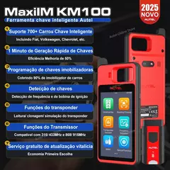 KM100 MaxiIM Autel Carga Brasil (GM, FIAT) - Chaveiro VAI ACHAR