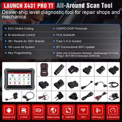 Imagem do Scanner LAUNCH X431 PRO TT V5.0 com DBScar VII VCI Diagnóstico