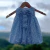 Vestido Bebê Liberty Azul com Laço - Teddy Boom - comprar online