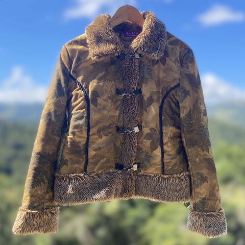 Casaco Vintage com Pelo Sintético - Katis - comprar online
