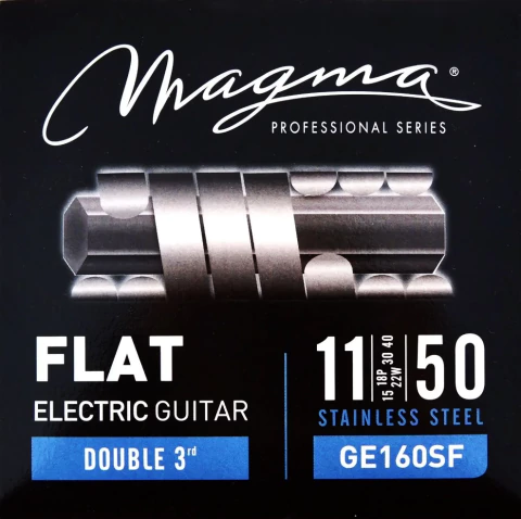 Encordado Flat 011 Guitarra Eléctrica Magma GE160SF Acero inoxidable Lisas