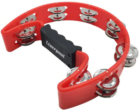 Aro Pandereta Media Luna Liverpool PML 001P 32 Sonajas Colores