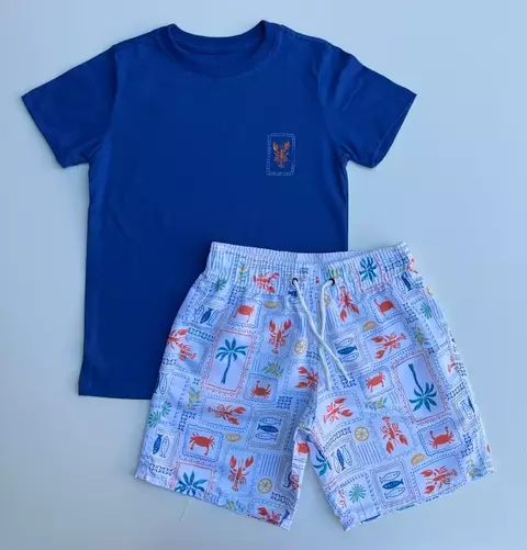 Conjunto Camisa + Short Mauricinho tactel