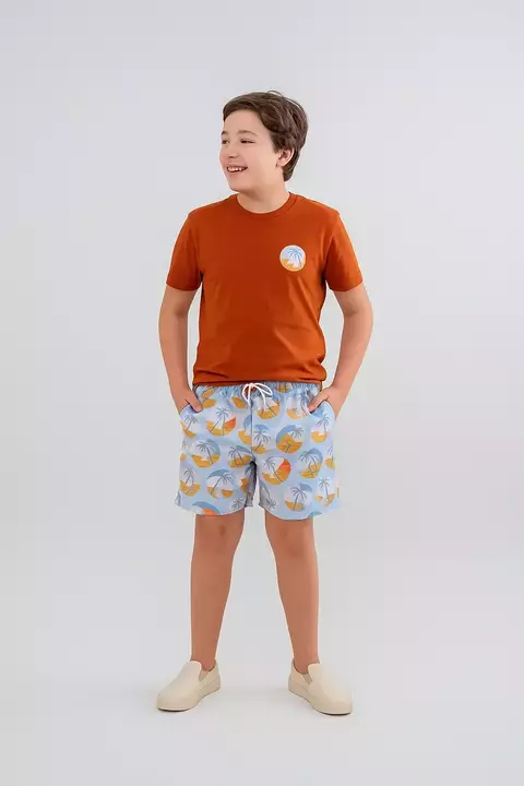 Conjunto Camisa + Short Mauricinho tactel