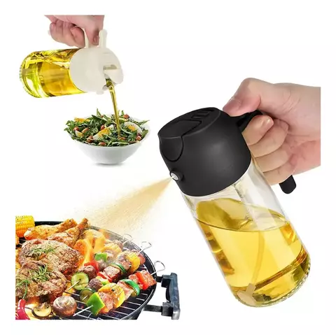 Rociador Aceite De Vidrio Aceitera X2 Doble Pico