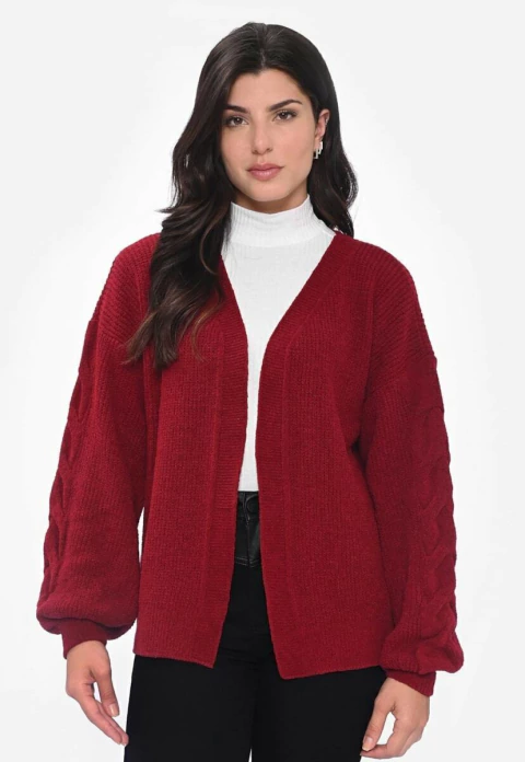 Malhas Kimono Casaco Manga Longa Tricot Mousse Feminino