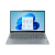 Notebook Lenovo IdeaPad Slim 3 Ryzen 7 5825U 16GB 512GB SSD 15.6 pulgadas IPS touchscreen color gris con Windows 11, vista frontal mostrando pantalla y teclado