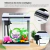 Pecera Acuario 6.7 Litros con Pantalla LED y Sensor de Temperatura - tienda online