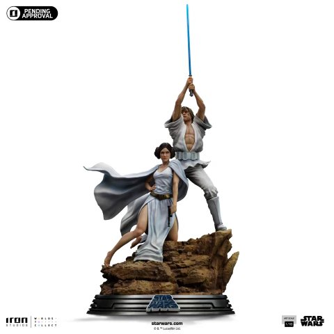 Iron Studios Estatua Luke Skywalker & Princess Leia Star Wars 1/10