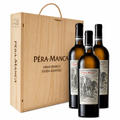 VINHO PERA MANCA BRANCO 750 ML - KIT 03 UNIDADES NA CX MADEIRA