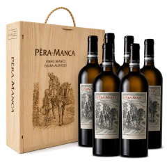 VINHO PERA MANCA BRANCO 750 ML - KIT 06 UNIDADES NA CX MADEIRA