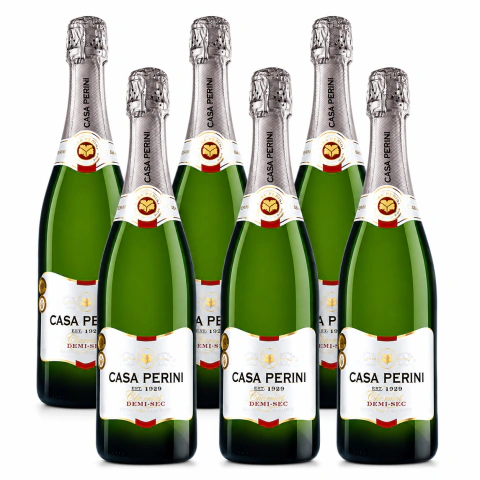 ESPUMANTE CASA PERINI DEMI-SEC 750 ML - KIT 06 UNIDADES